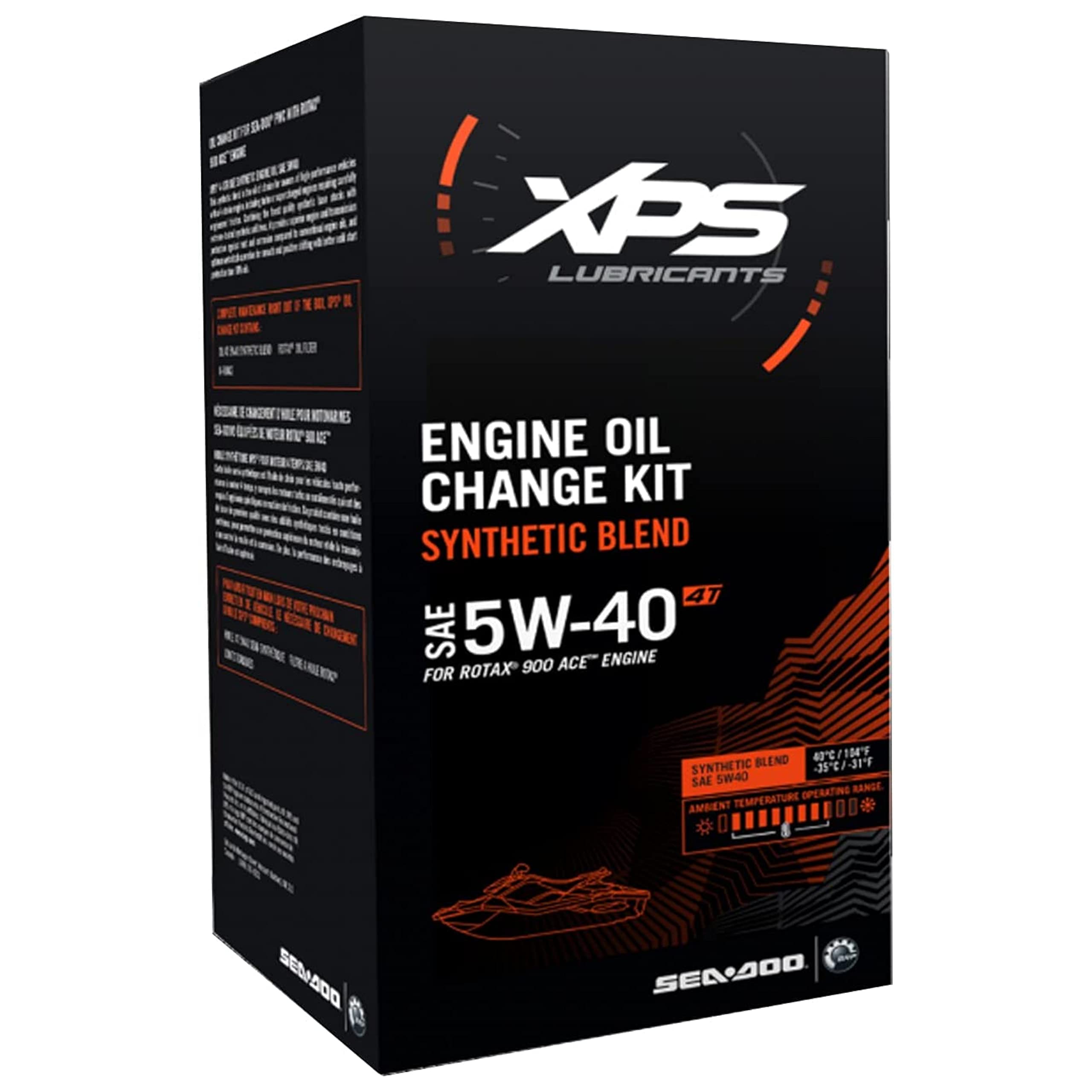 Generic OEM Full Synthetic 5W-40 Engine Oil Change Kit 9779485 Compatible with Seadoo Spark 2up 3up 900 ACE Rotax Models