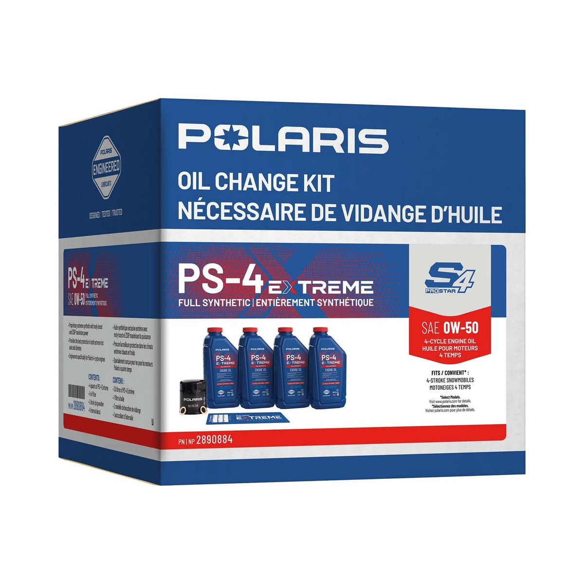 Polaris Snowmobile Oil Change Kit, for Snowmobile Models, OEM - 2890884