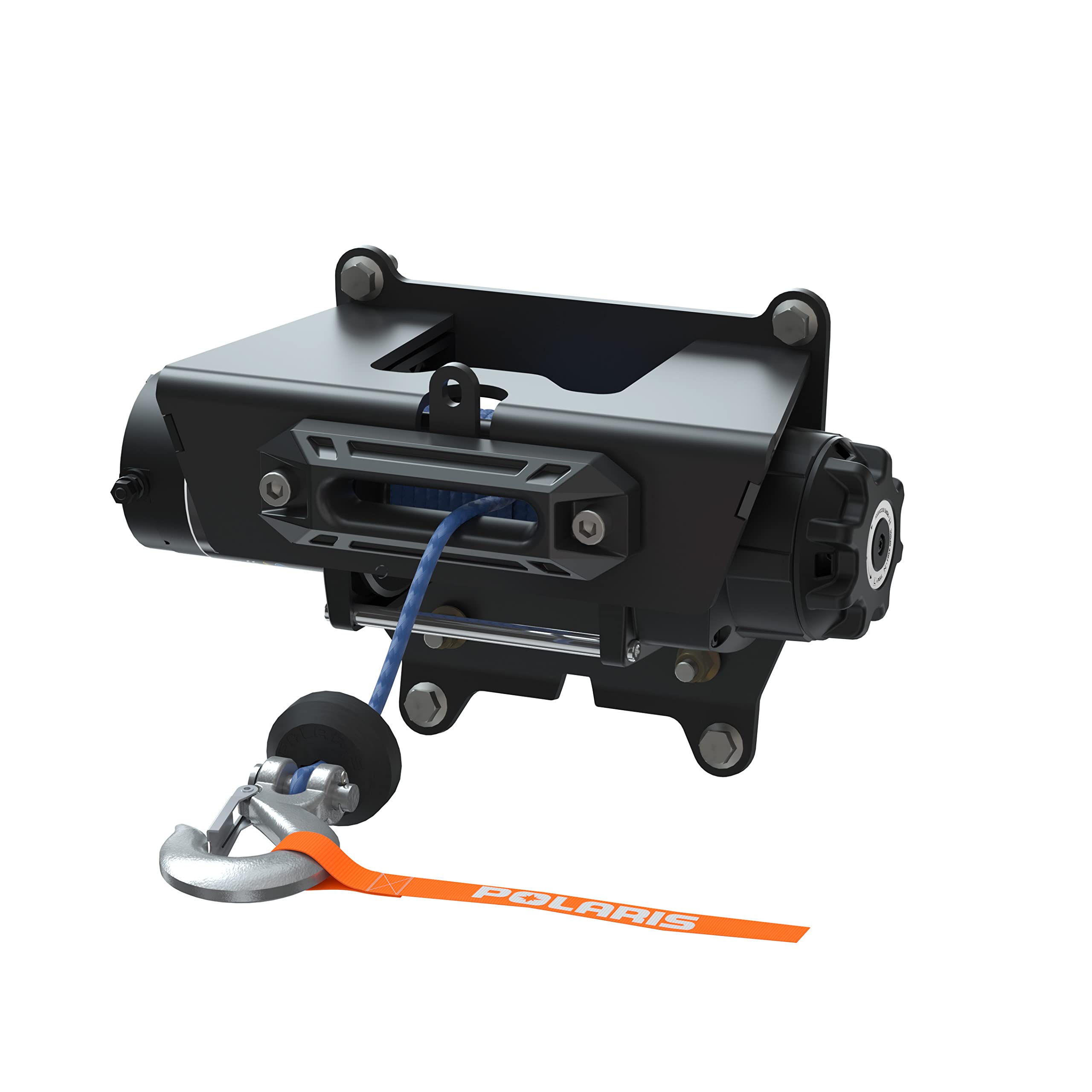Polaris Winch Pro HD 6000 LB for RZR Pro R, Turbo R, Wireless Remote Control, Faster Re-Spooling, Auto Stop Technology, 1.6-HP Motor, 50 FT Synthetic Rope, for Plowing, Chores, Trail Rides - 2884341