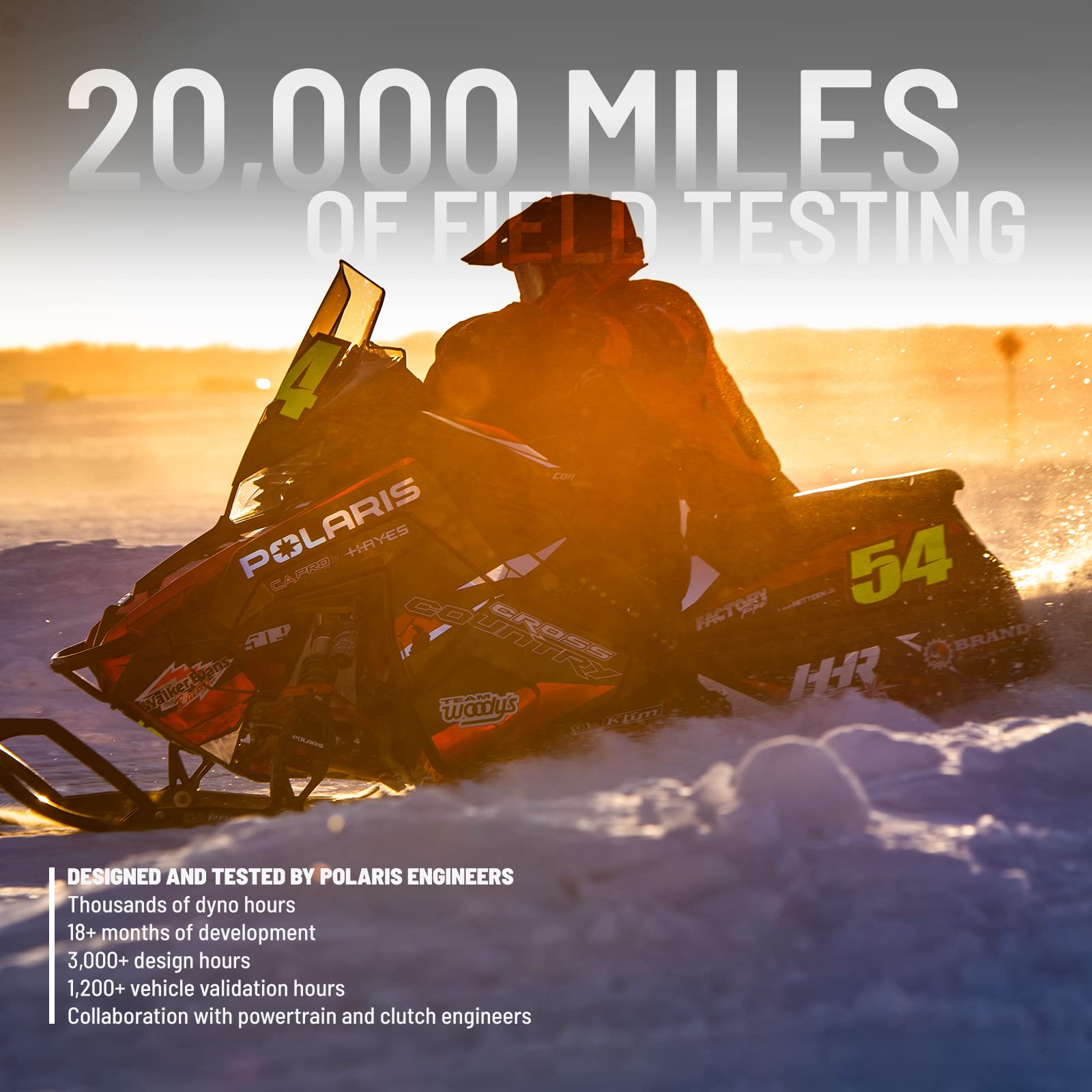 Polaris Snowmobile Drive Belt for Specific RMK, INDY, Switchback, Fusion, IQ, Dragon IQ, XCR, XC, XCF, Pro X 2, Pro XR, Pro R, Classic, Edge Models and More, Runs Cooler, OEM Performance - 3211080