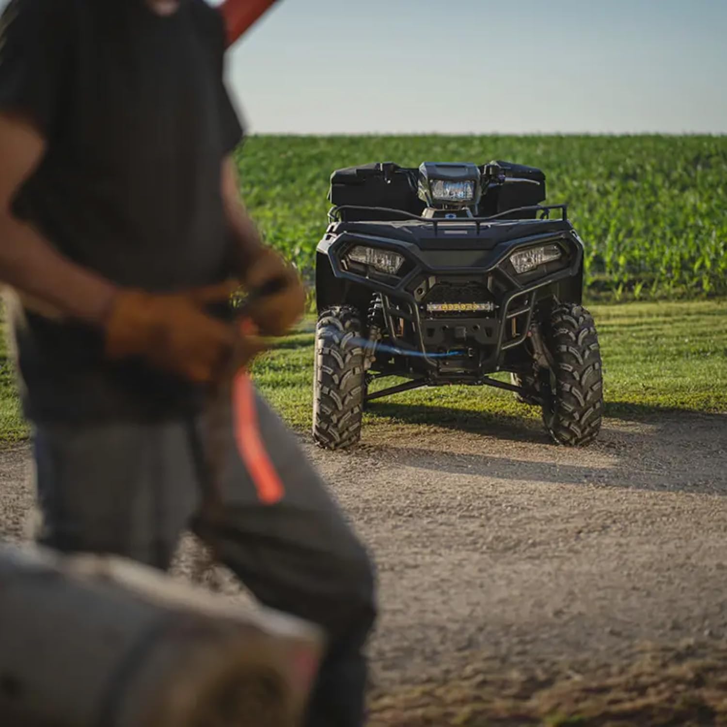 Polaris Winch HD 3500 LB for Sportsman 570, 450, Integrated Winch Mount, Fully Sealed Motor, Premium Synthetic Rope, Easy Install Into Brush Guard, for Sticky, Muddy Off Road ATV Situations - 2884833