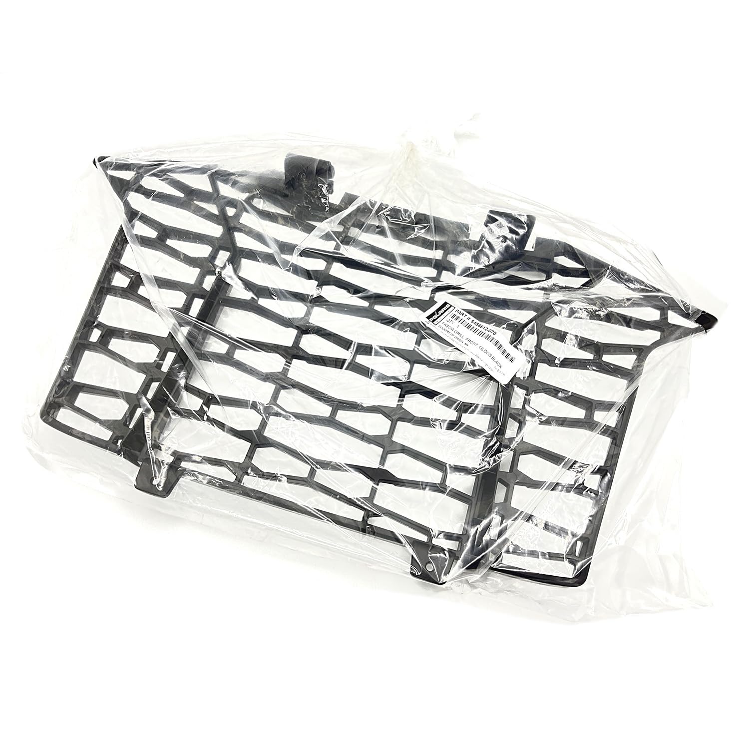 Polaris RZR Fascia Grill, Front, Gloss Black, Genuine OEM Part 5456612-070, Qty 1