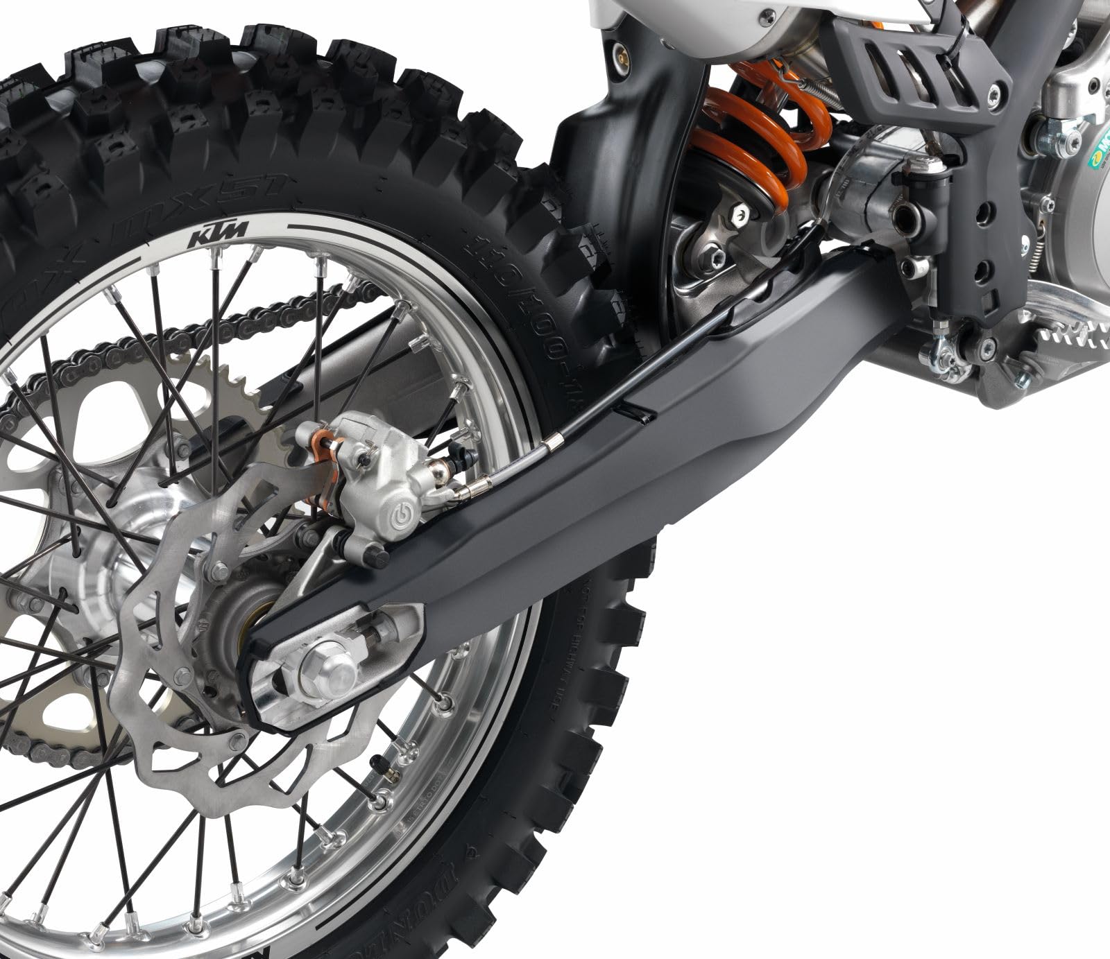 Genuine KTM Swing Arm Protection Kit, Black, 7720499410030