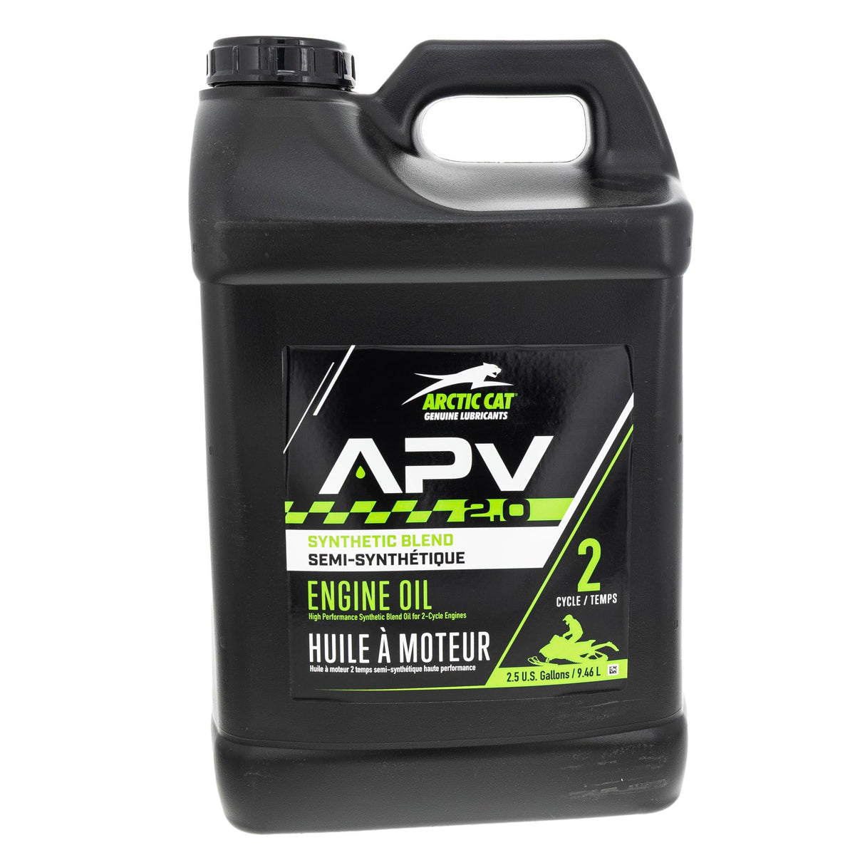 Arctic Cat 671-00039-006 APV 2.0 Synthetic Blend 2-Stroke Injection Oil 2.5 Gal Replaces Mineral Oil & APV