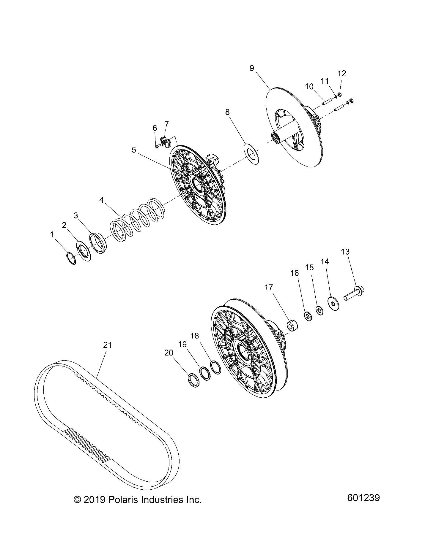 Polaris Snowmobile Performance Drive Belt, for specific models of Polaris Snowmobiles, Runs at Optimal RPMs, No Clutch Recalibration, Replace Every 1,000 Miles, Black, Runs Cooler - 3211174