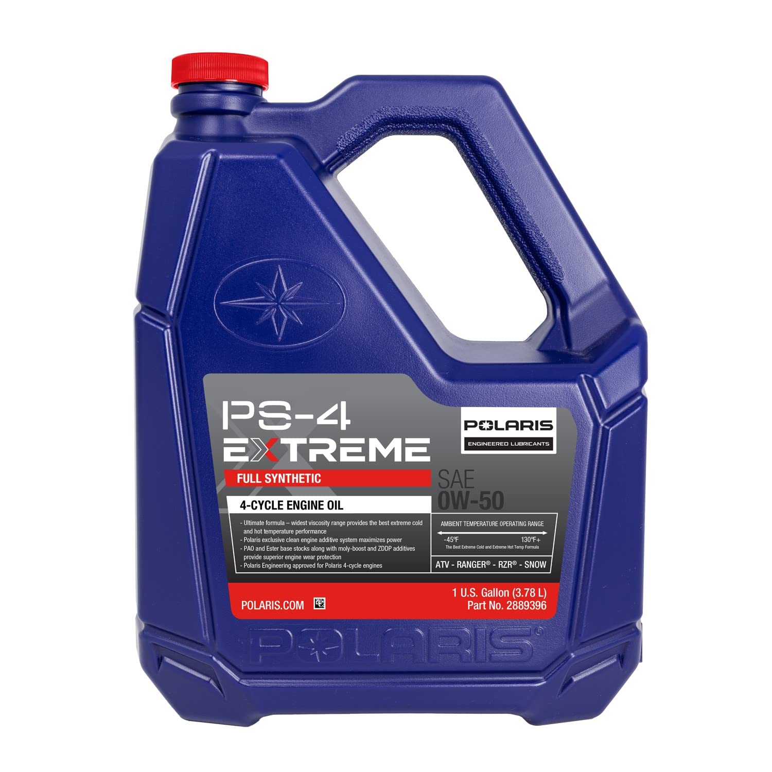Polaris PS-4 Extreme 0W-50 Full Synthetic Oil 2889396 Ranger RZR ATV UTV 4-Cycle
