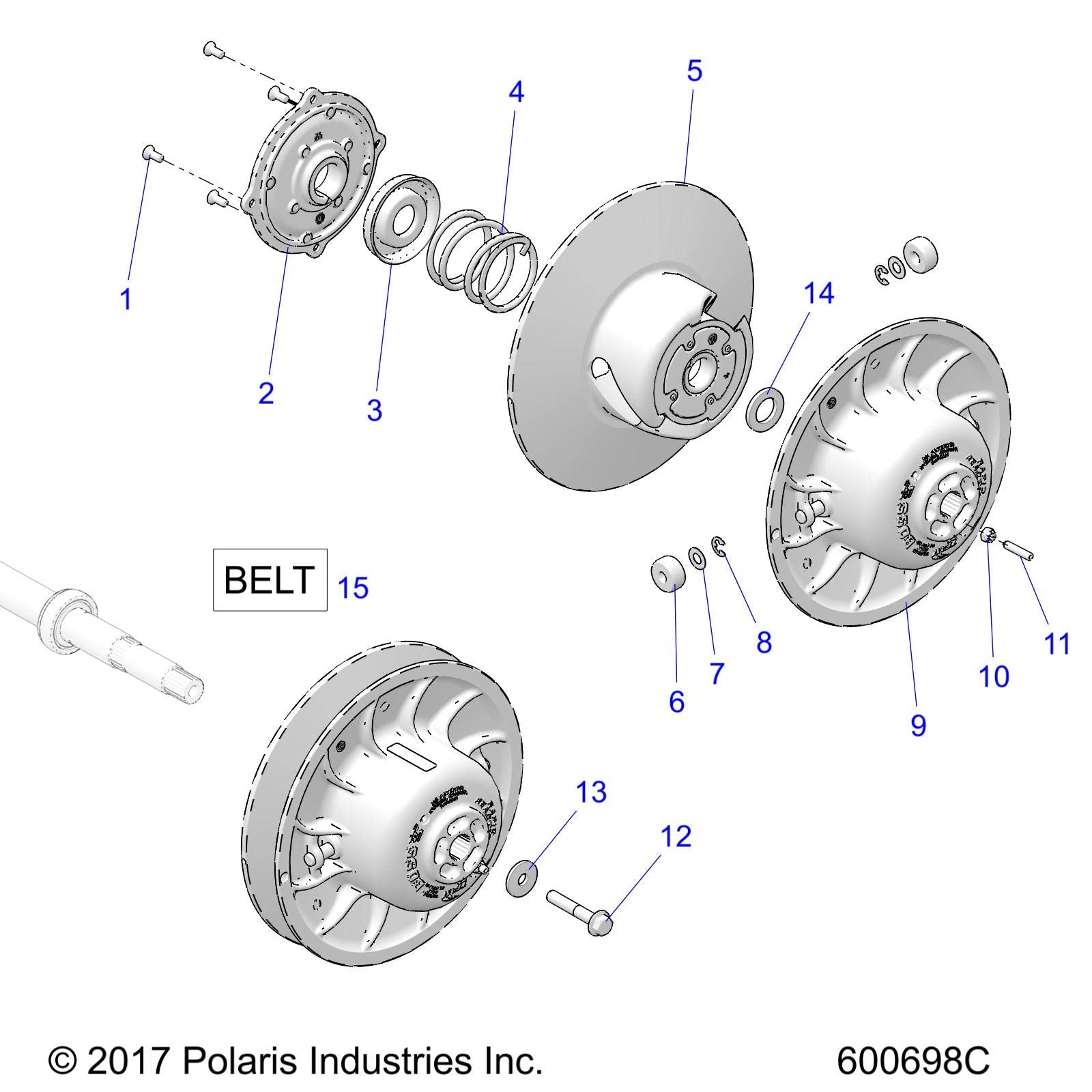 Polaris Snowmobile Drive Belt 3211215 Switchback Assault INDY VR1 XC Titan New
