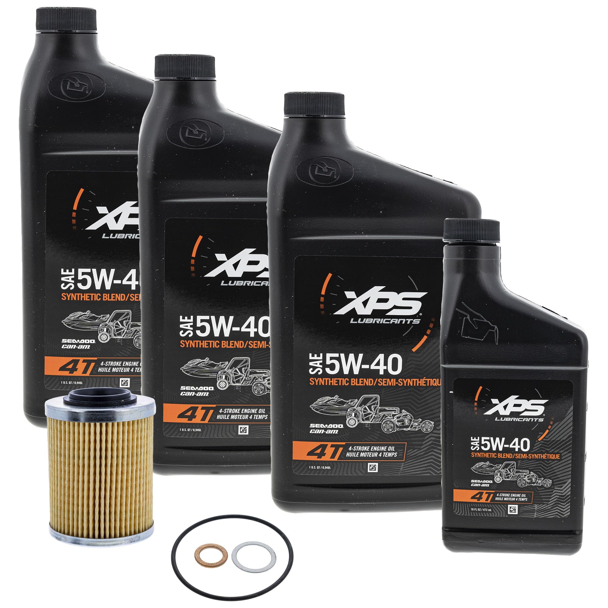 Can-Am 9779487 BRP 4T 5W-40 Full Synthetic Oil Change Kit 450cc Outlander
