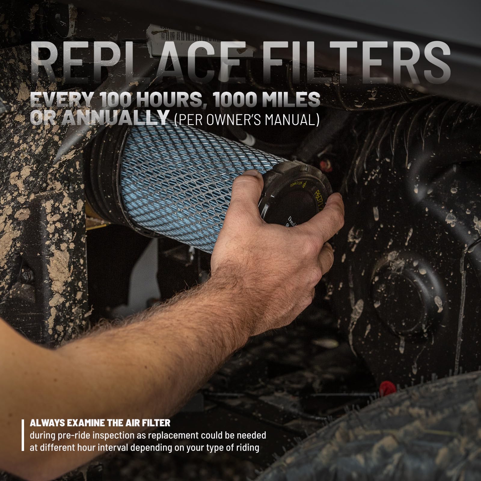 Polaris Air Filter for Specific RZR XP 1000, RZR Pro XP, XP Turbo, Turbo R, Turbo S Models and More, Easy Install, OEM Air Filter, SxS Part - Part 1241084