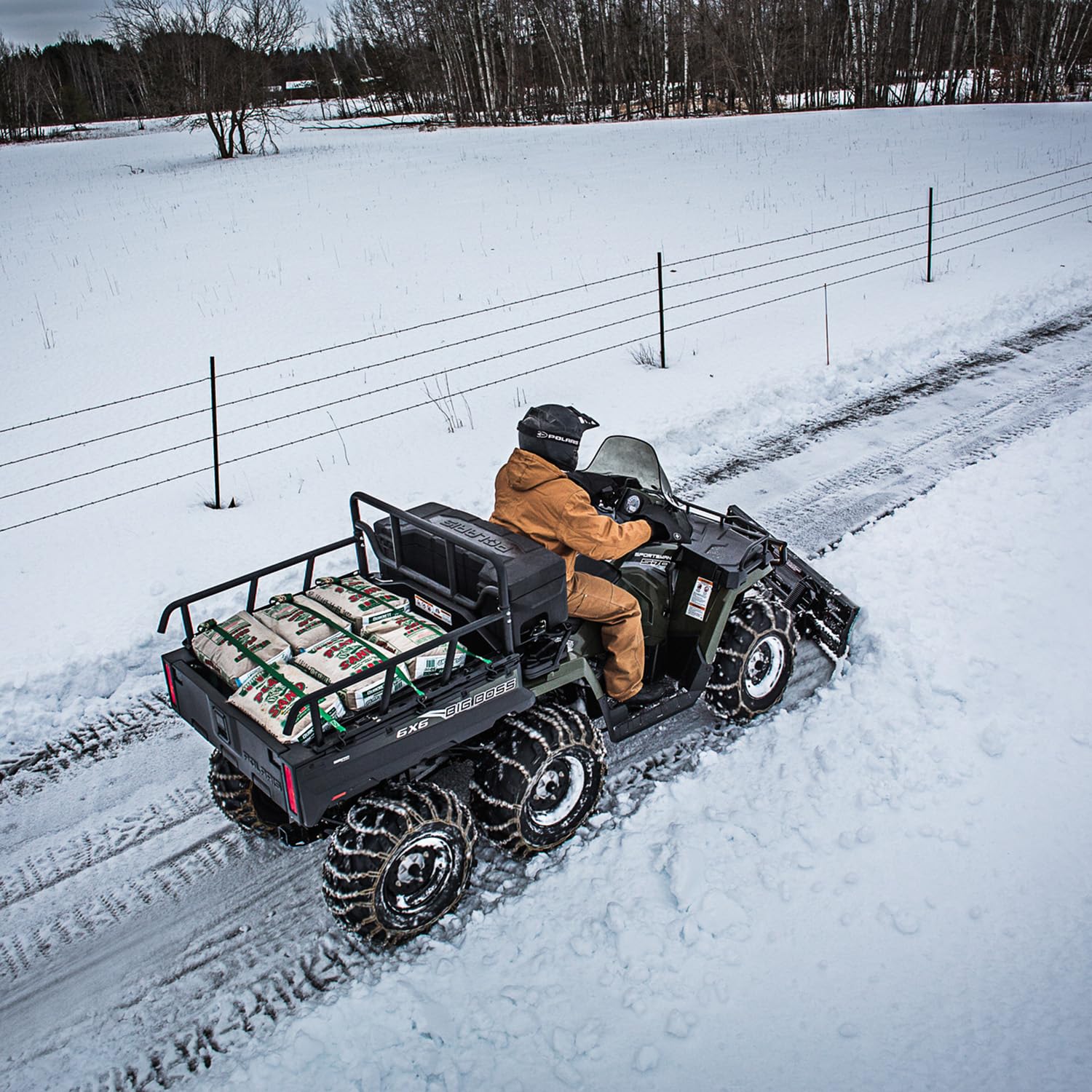Polaris ATV Glacier Plow Mount for Specific Sportsman 570, Touring 570, X2 570, 450, 450 HO, 6x6, ETX Models and More, Lock & Ride Technology, Attaches Plow Blade to Frame, ATV Implements - 2881424