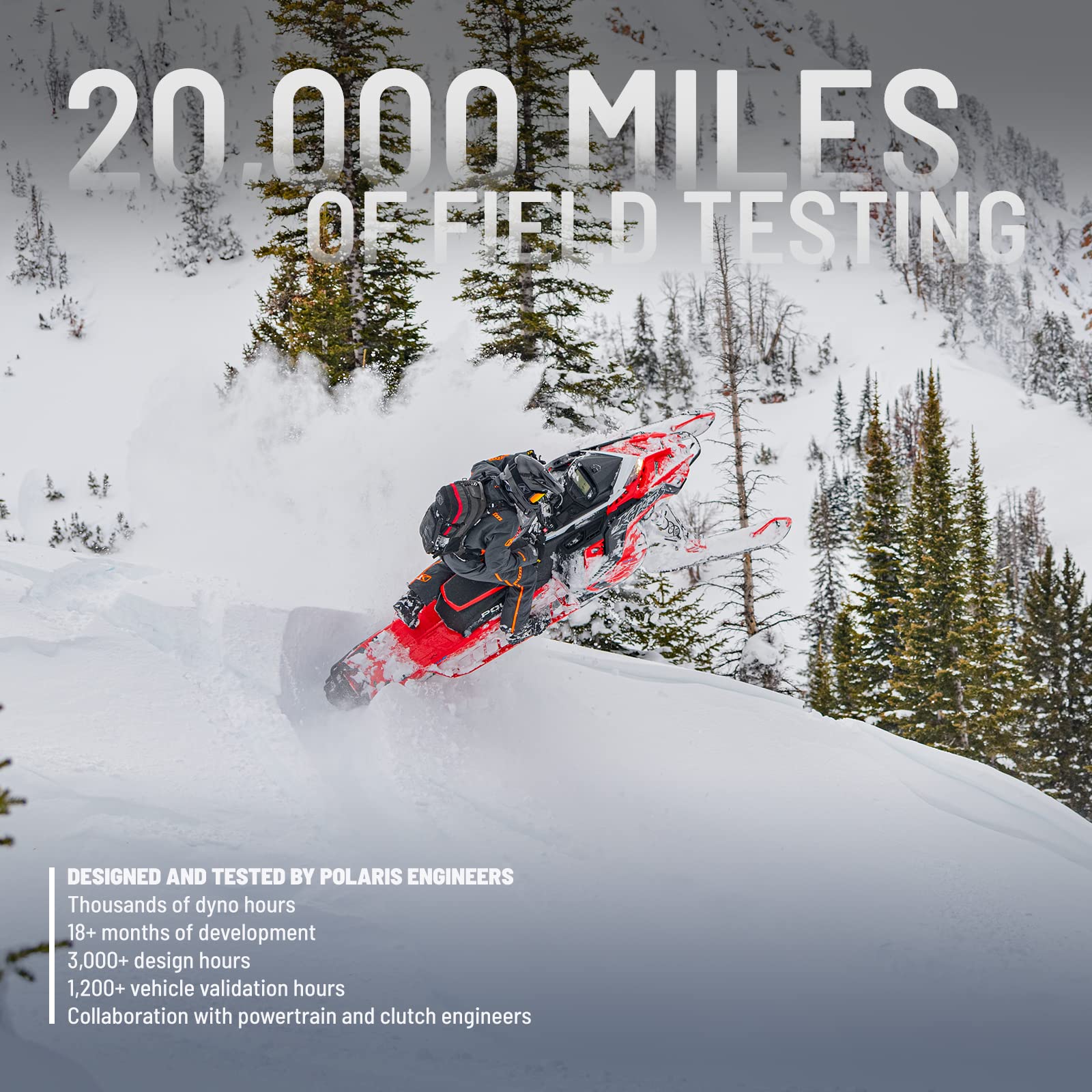 Polaris Snowmobile Performance Quick Drive Belt, for specific models of Polaris Snowmobiles, Runs at Optimal RPMs, No Clutch Recalibration, Replace Every 1,000 Miles - 2206046