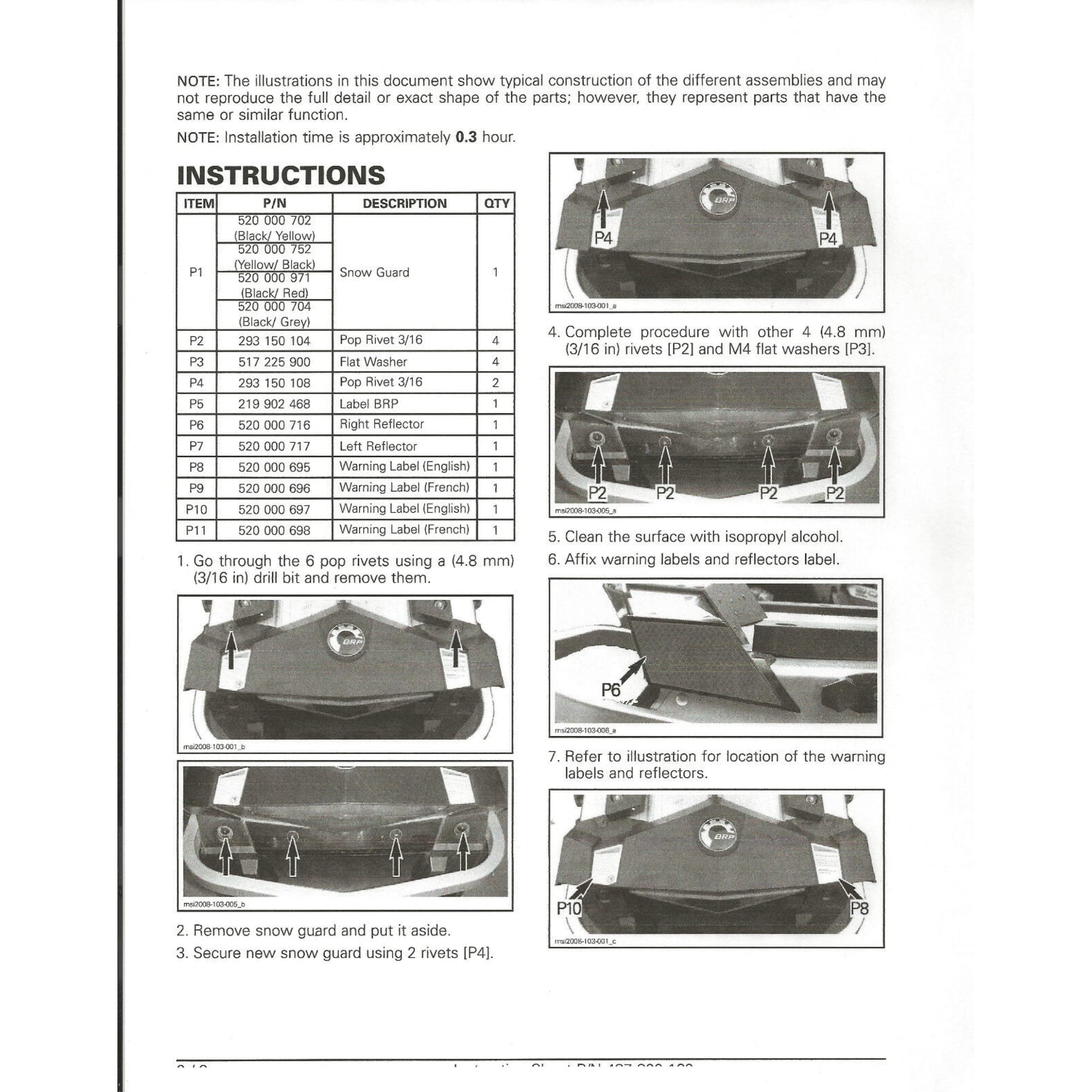 New Ski-Doo OEM Expedition Grand Touring Snowmobile Snowflap 860200467