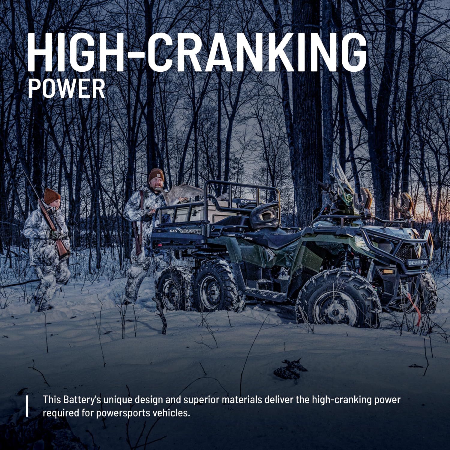 ATV Snowmobile Battery 4140006 Polaris 2005 2008 2019 XC LX 550 Sportsman