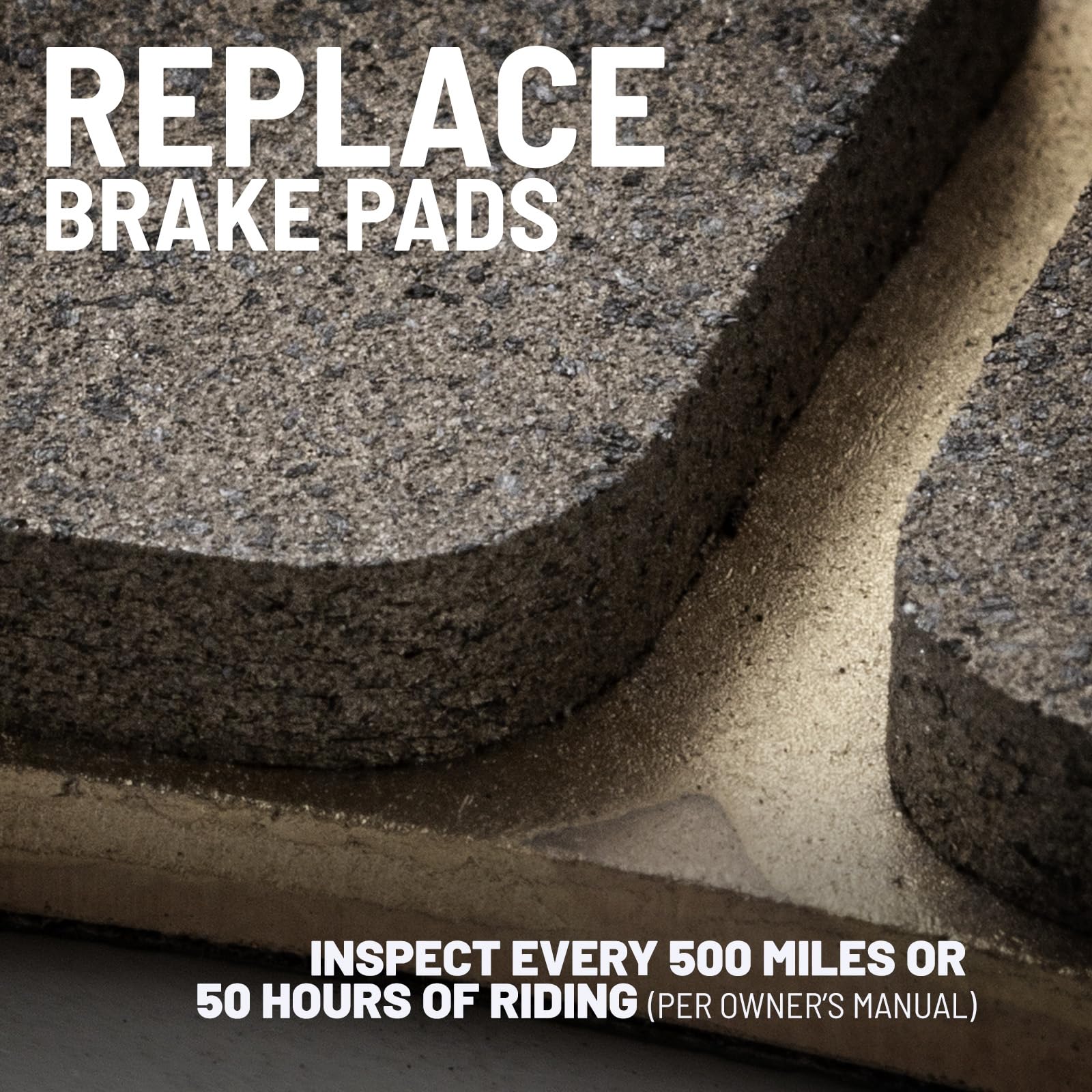 Polaris Sintered Rear or Front Brake Pads Set for RANGER XP 1000, 570, 500, ETX, RZR 900, XP 900, Sportsman 6x6 570, X2 570, 450 HO, ACE 500, 900 Models and More, OEM Part, Includes 4 Pads - 2202413