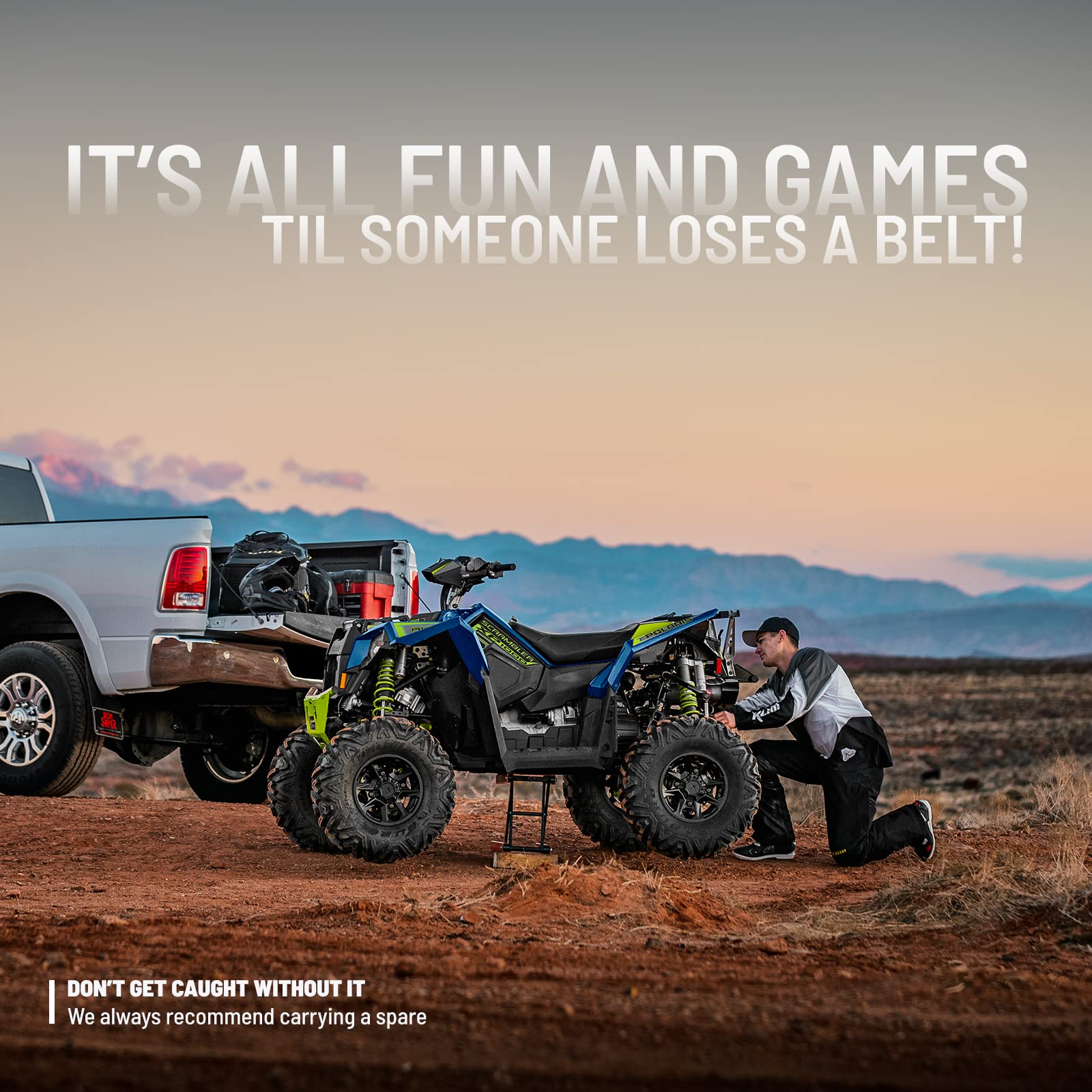 Polaris Sportsman Drive Belt for Specific 570 Models Including Ultimate, Trail, Premium, EPS, RIDE COMMAND, Hunter Editions and More, Runs Cooler, OEM Performance, No Clutch Recalibration - 3211229