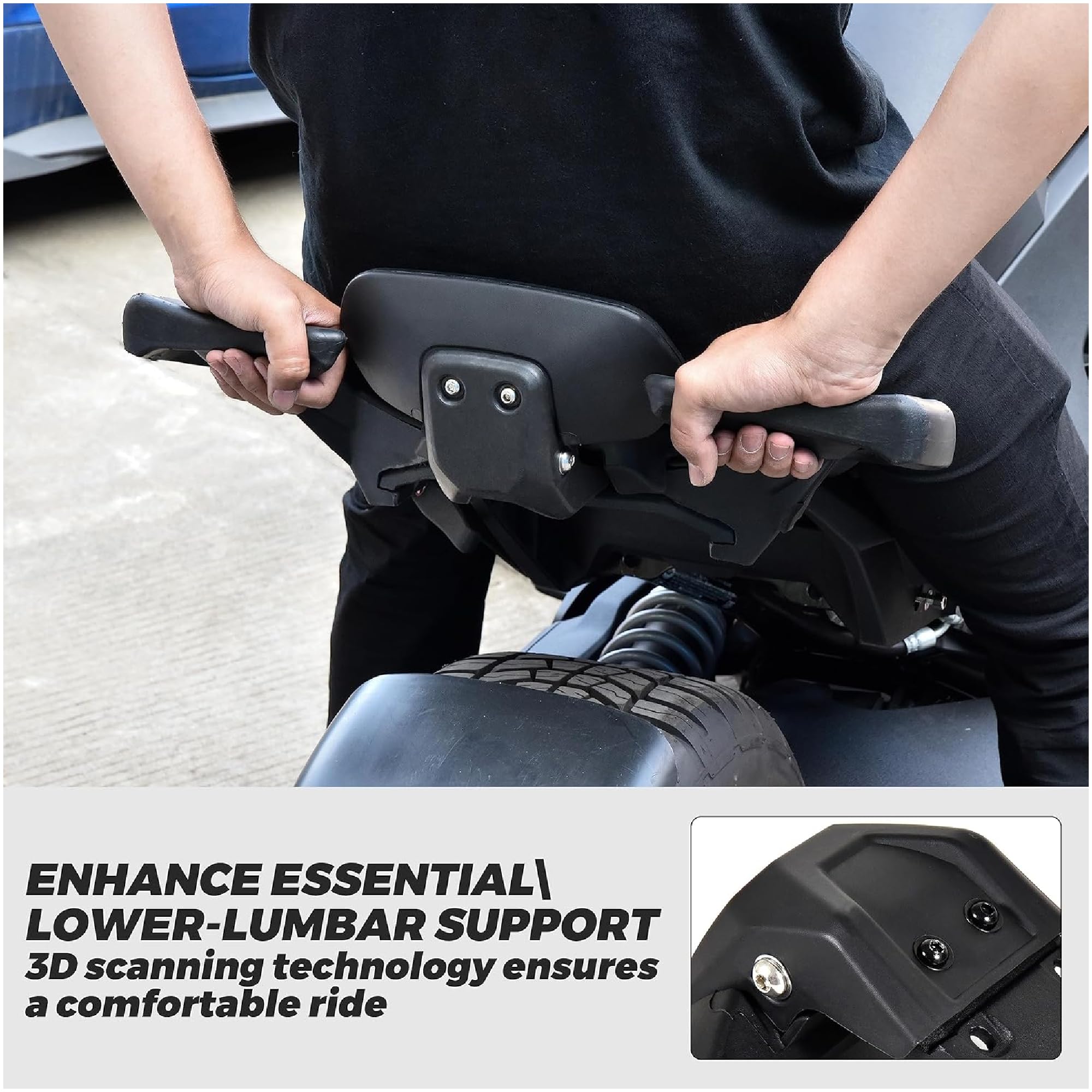 Can-Am New OEM, Ryker Quick Install Passenger Short Rail, 219400801