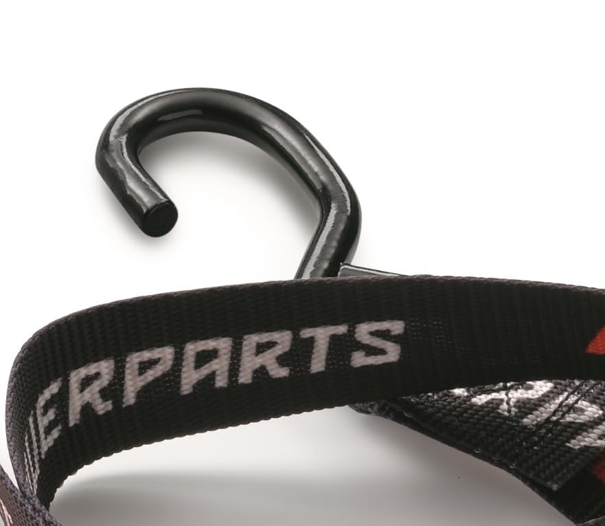 Premium KTM Soft Tie Down Set with Hooks (2 Pack), U6910046, Features Coated Steel Hooks and Soft Tie Loops