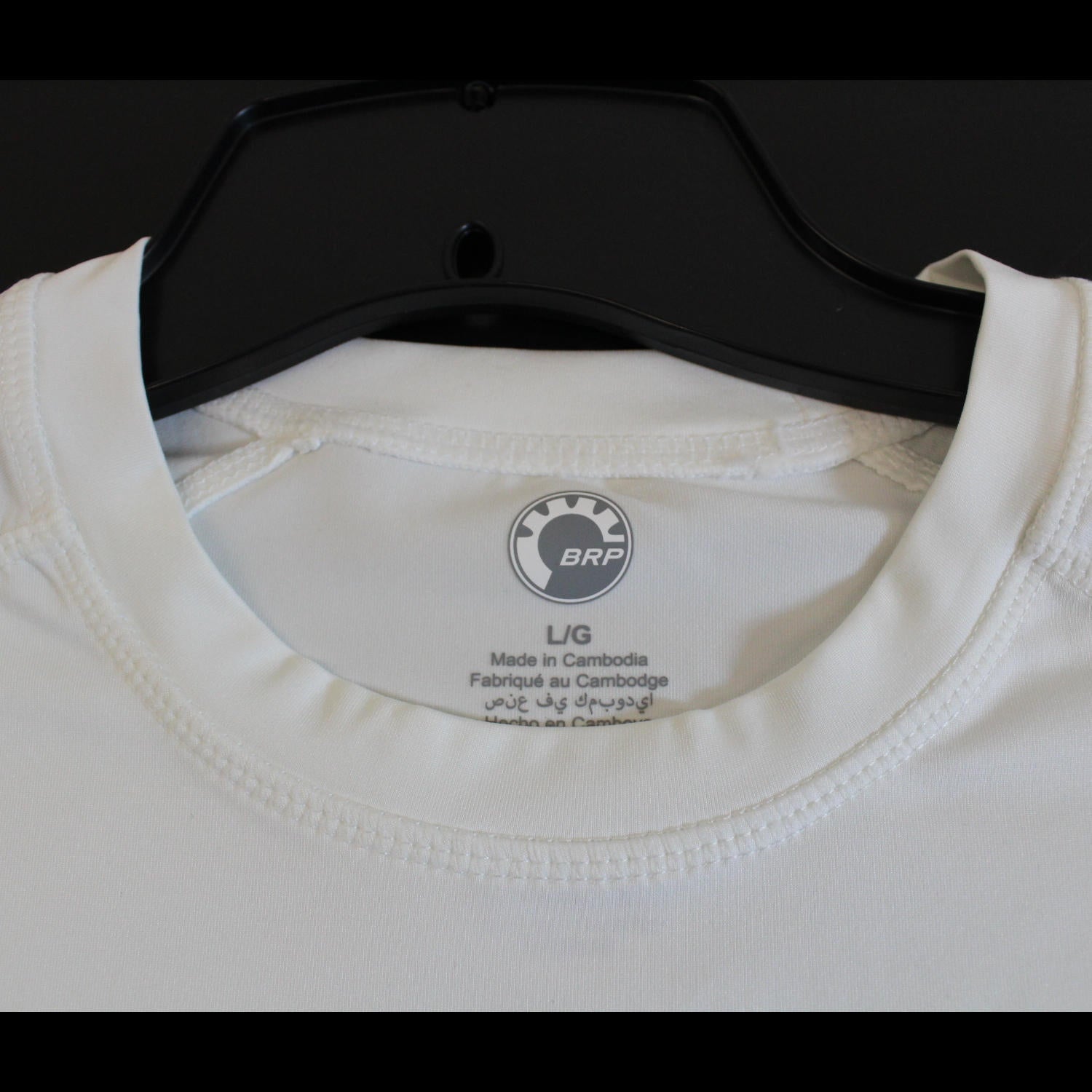 Sea-Doo Men's Large White Long Sleeve Rashguard OEM 4546650901 - Open Box