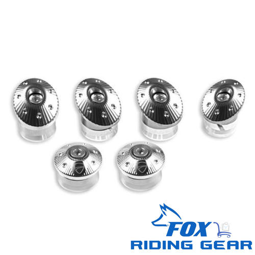 Ducati Monster OEM Silver Billet Aluminum Frame Plugs Caps 97380131A
