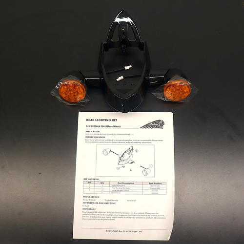 OEM Indian Chief Rear Light Kit|Black|2880664-266