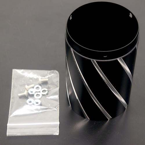 Rush 4" Motorcycle Exhaust Endcap Black Chrome Muffler Tip 4027B