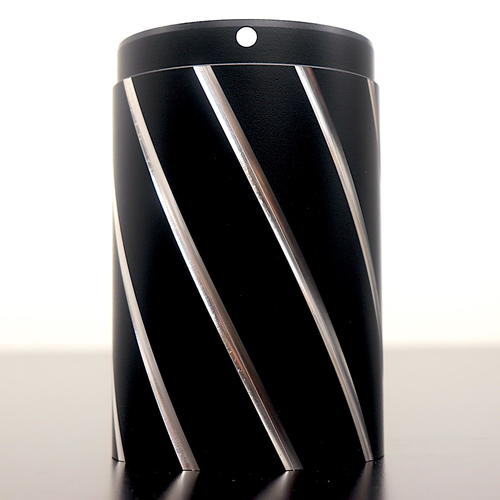 OEM Rush Motorcycle Exhaust Endcap 4"| Black & Chrome|4027B