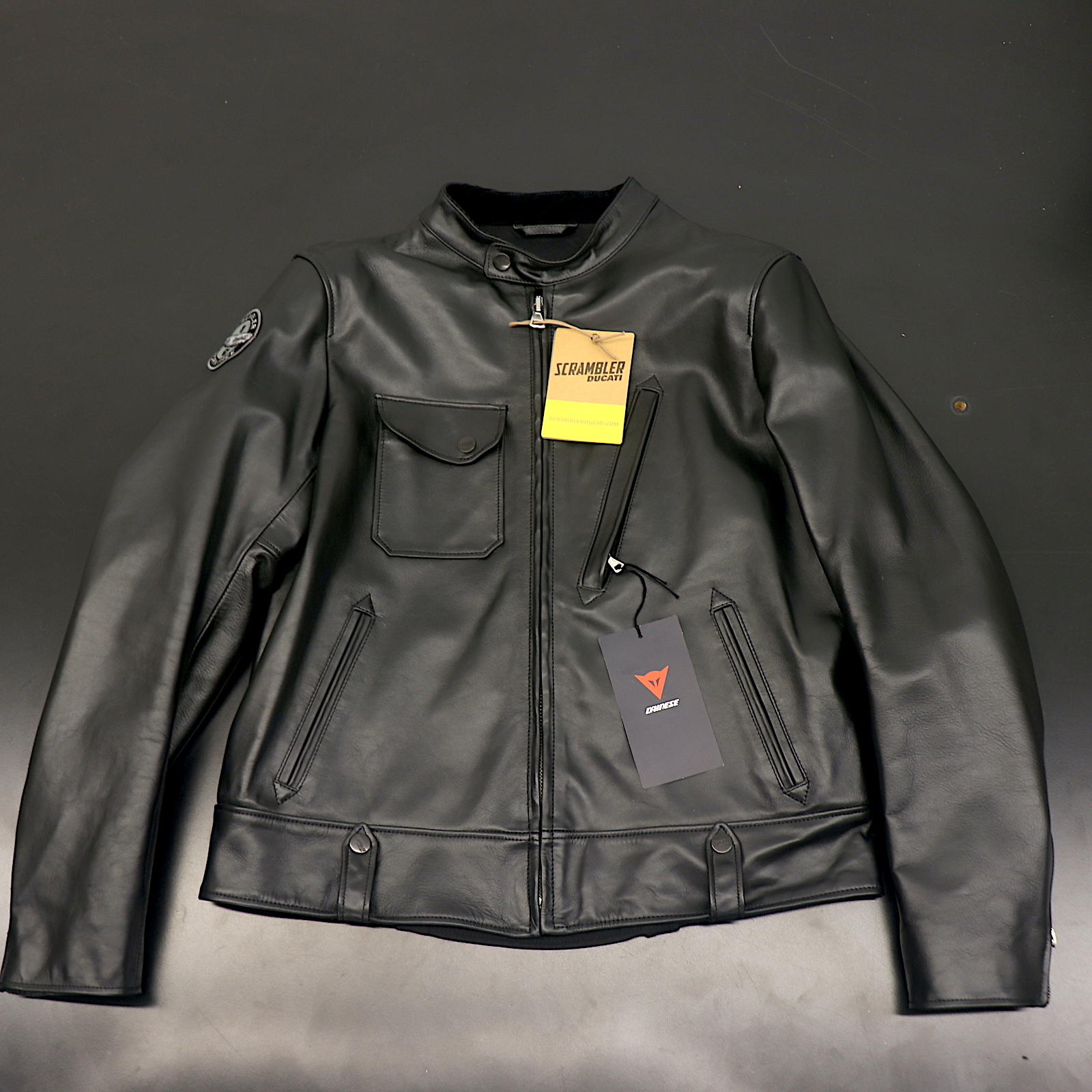 Ducati Scrambler Cafe Racer Leather Motorcycle Jacket 981043254 - Open Box