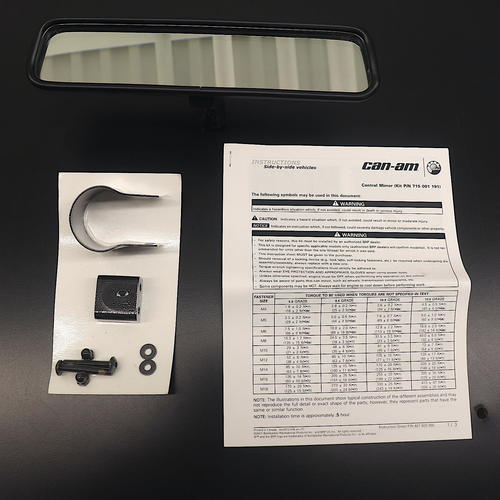 OEM Can-Am SxS Rearview Mirror Kit 715000956 Maverick Commander UTV