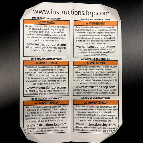 OEM Ski-Doo Rap-Clip Trailering Cover | REV-XM / REV-XS | 860201373