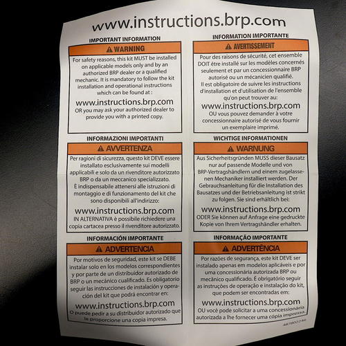 OEM Ski-Doo Intense Trailering Cover | REV-XP 1UP XLOW-LOW | 860201387