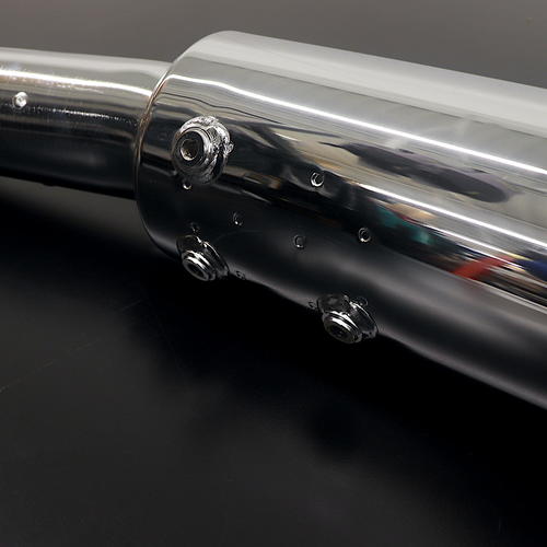 Moto Guzzi California 1400 OEM Right Chrome Muffler Exhaust B064126