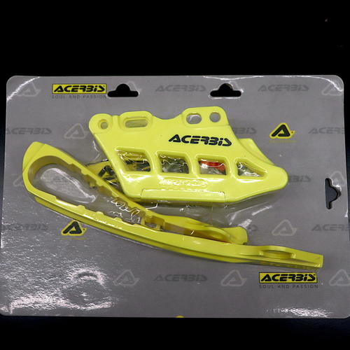 OEM Acerbis Chain Guide & Slider Kit | Yellow | Suzuki RMZ 450 | 0023073.060