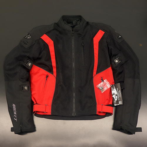 Joe Rocket Analog Mens Motorcycle Jacket Black Red Small 2109-5102 - Open Box