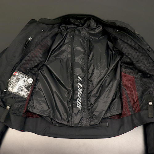 Joe Rocket Analog Mens Motorcycle Jacket Black Red Small 2109-5102 - Open Box