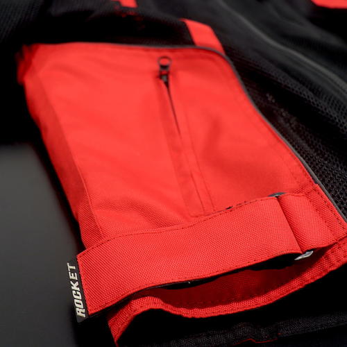 Joe Rocket Analog Mens Motorcycle Jacket Black Red Small 2109-5102 - Open Box