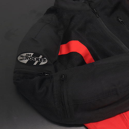 Joe Rocket Analog Mens Motorcycle Jacket Black Red Small 2109-5102 - Open Box