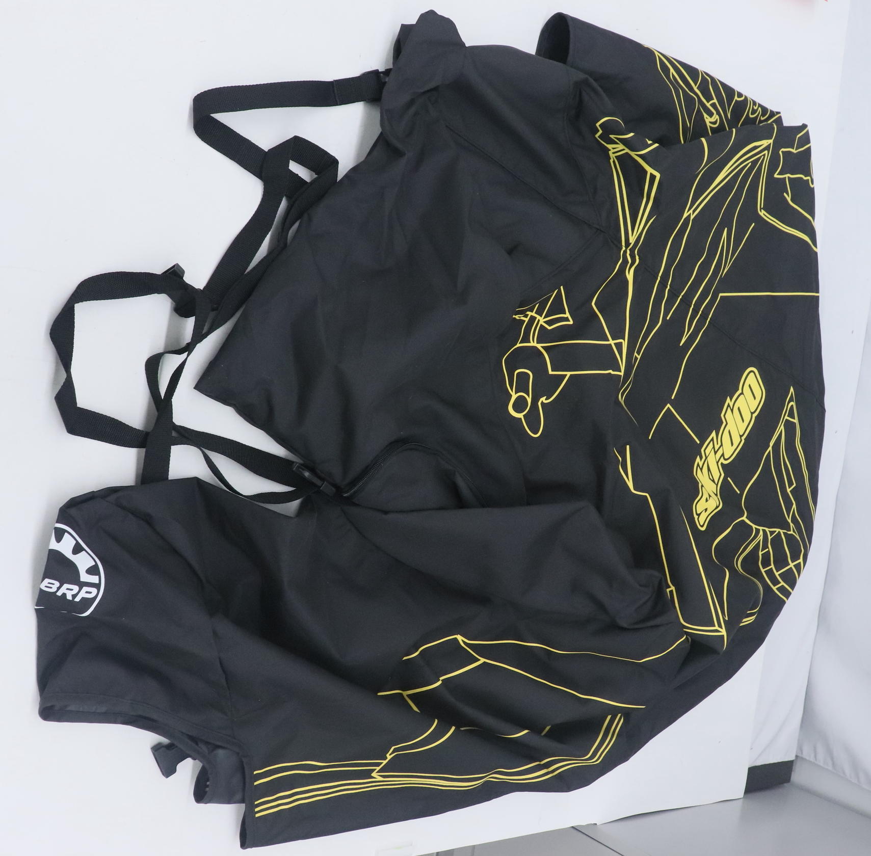 OPEN BOX - OEM Ski-Doo Intense Trailering Cover 860201388 -Black Yellow Rap-Clip