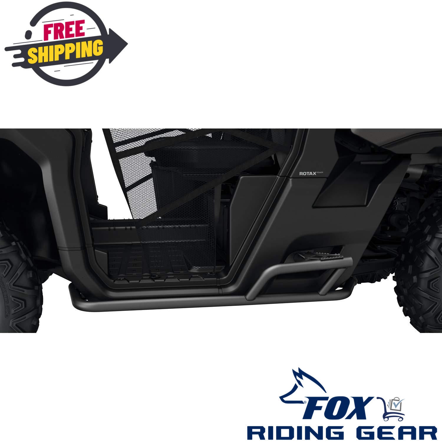 OEM Can-Am Rock Sliders Black 715002569 - Defender - OPEN BOX