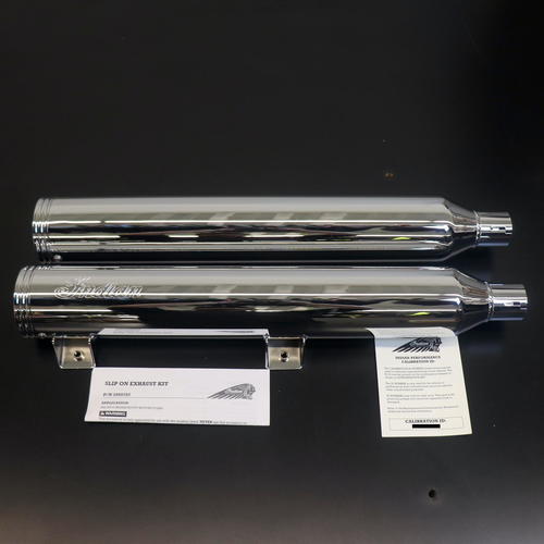 OEM Indian Scout Stage-1 Slip-on Exhaust | Chrome | 2880782-156