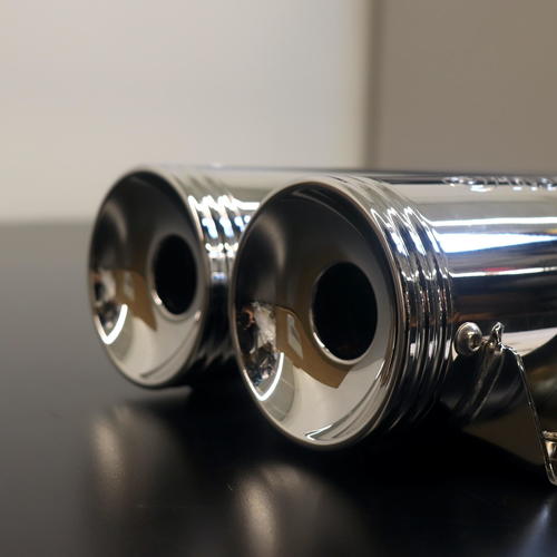 OEM Indian Scout Stage-1 Slip-on Exhaust | Chrome | 2880782-156