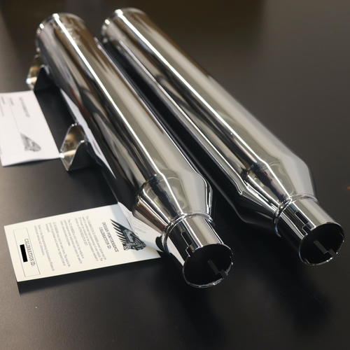 OEM Indian Scout Stage-1 Slip-on Exhaust | Chrome | 2880782-156