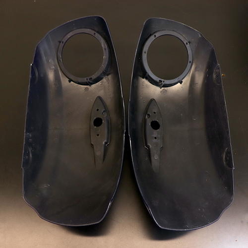 OPEN BOX OEM Indian Audio Saddlebag Lids | Blue | Pair | 2879656-640