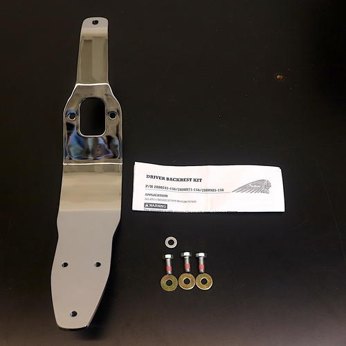 OPEN BOX OEM Indian Reach Backrest | Chrome | 2880871-156