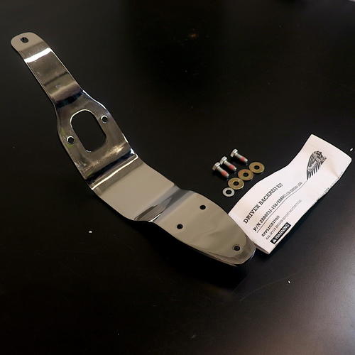 Indian OEM Reduced Reach Backrest Chrome 2880985-156 - Open Box