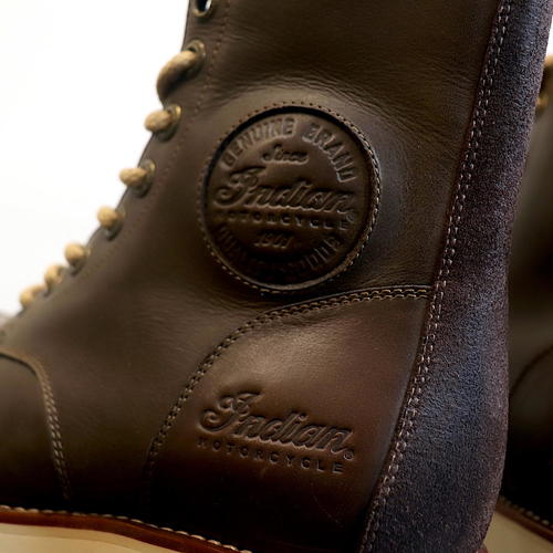 OPEN BOX OEM Indian Leather Classic Moc Riding Boots | Mens Size: 7 | Brown |286396307