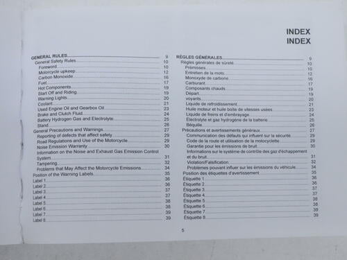 OEM Aprilia Owner Operator Manual 2019 Tuono V4 1100 RR 2Q000257 - OPEN BOX
