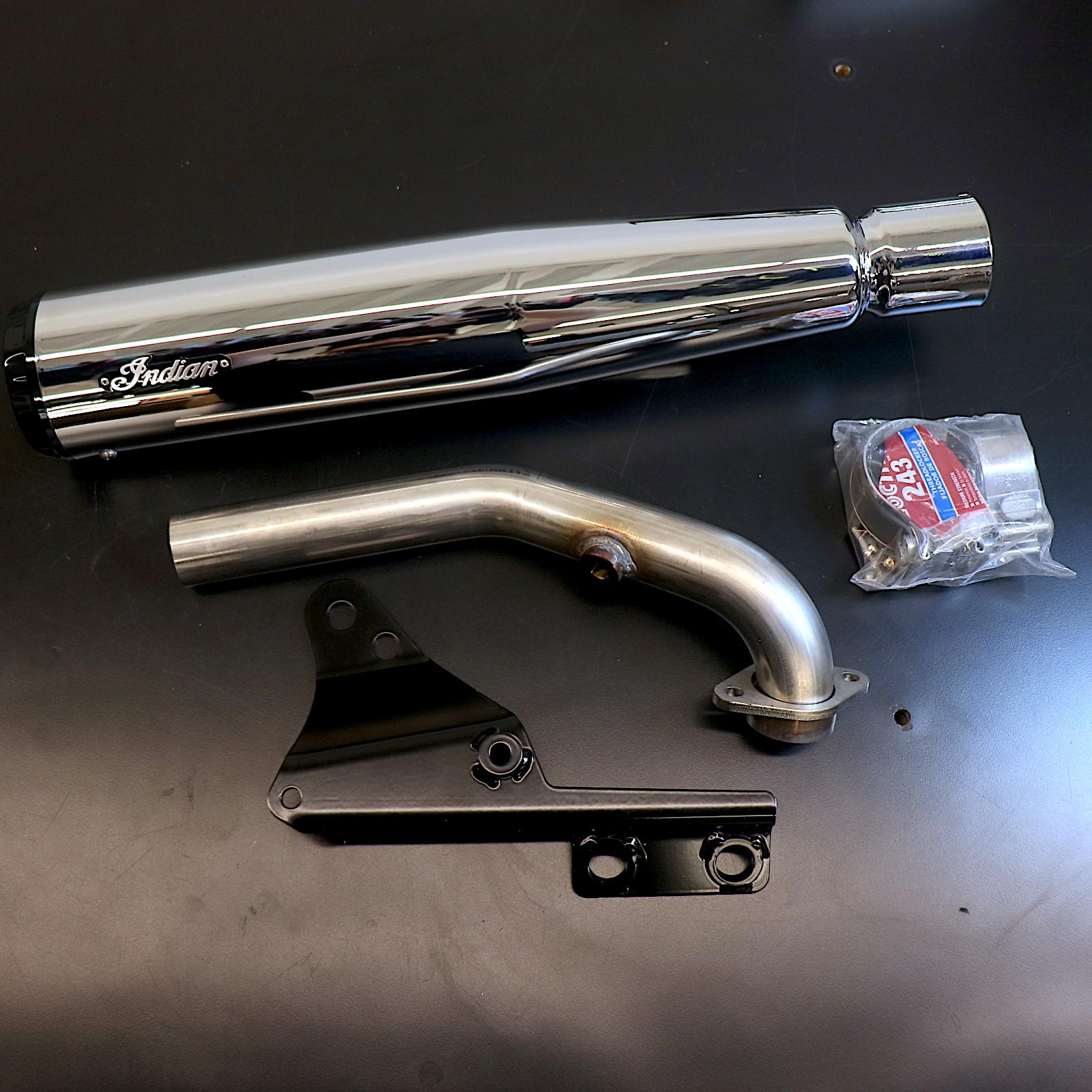 OPEN BOX OEM Indian 2 in 1 Full Exhaust Kit | Chrome | Indian Scout | 2884111-156