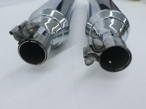 OEM Harley-Davidson Muffler Set Chrome Tri Glide - 64900244B - OPEN BOX