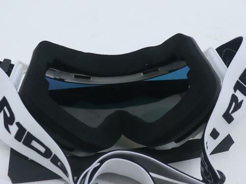 Iride ATV White Goggle w/Orange Pop Lens + Clear Lens - OPEN BOX