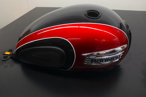 Triumph Bonneville T100 Black & Cranberry Fuel Tank T2402214-PG